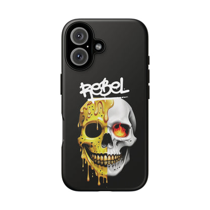 Rebel Skull Phone Case - Black