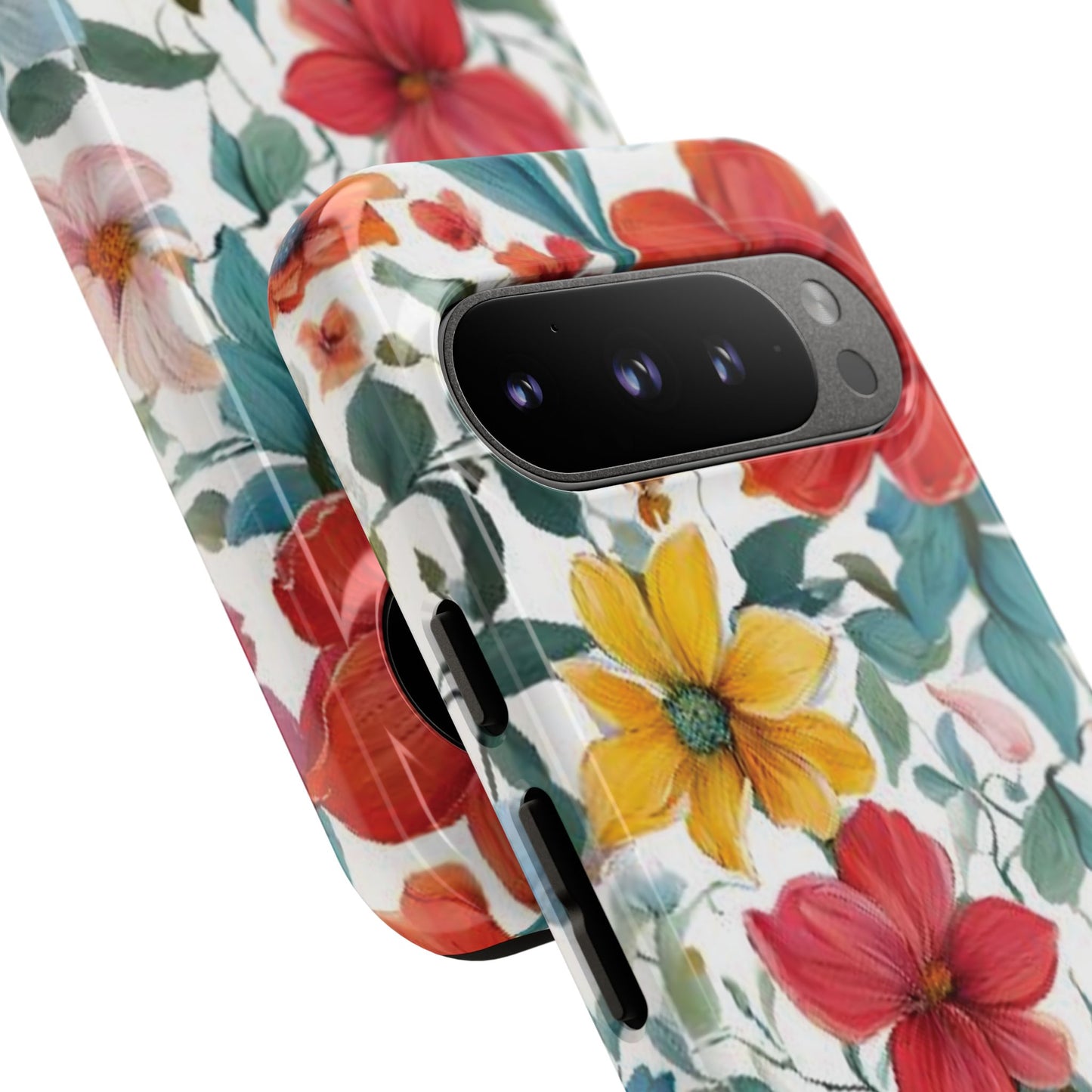 Floral Phone Cases for  iPhone, Samsung Galaxy, and Google Pixel devices - Double layers for extra durability and protection