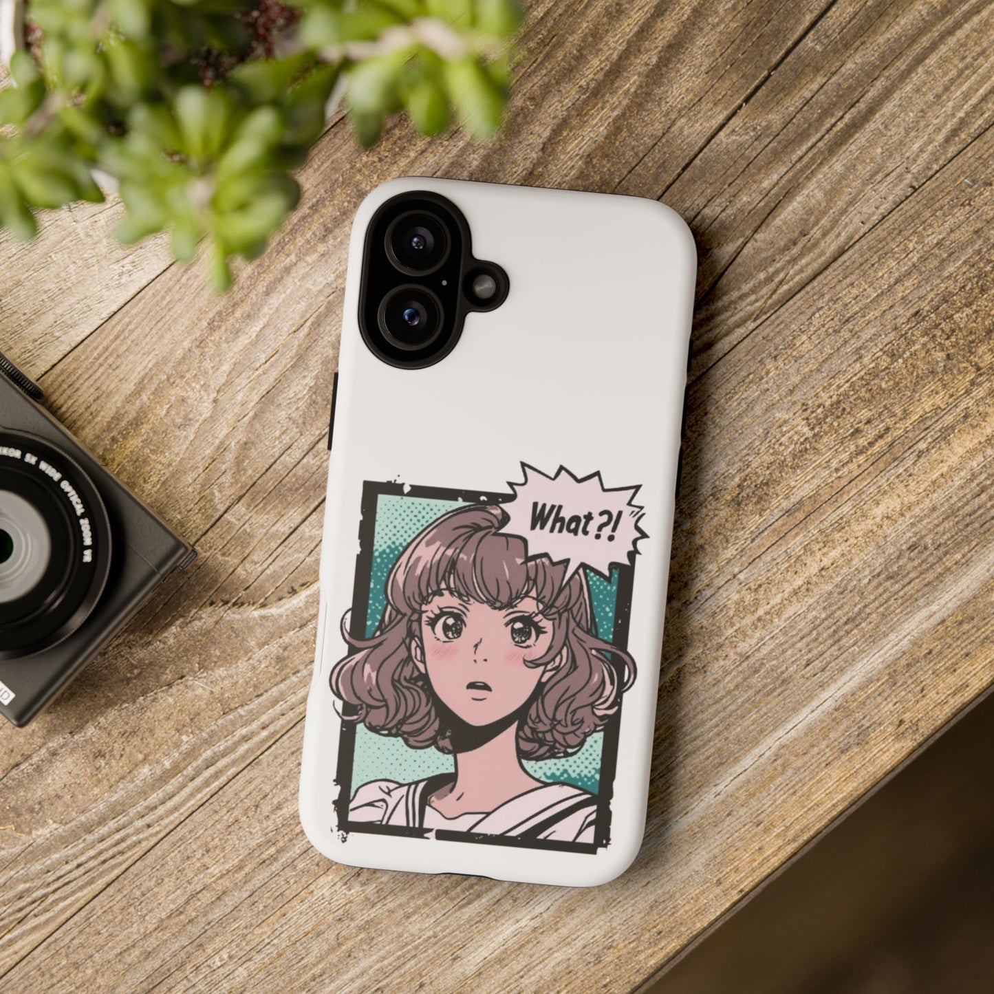 "What?!" Anime Phone Caes - Durable, Tough Cases - iPhone, Samsung Galaxy, and Google Pixel