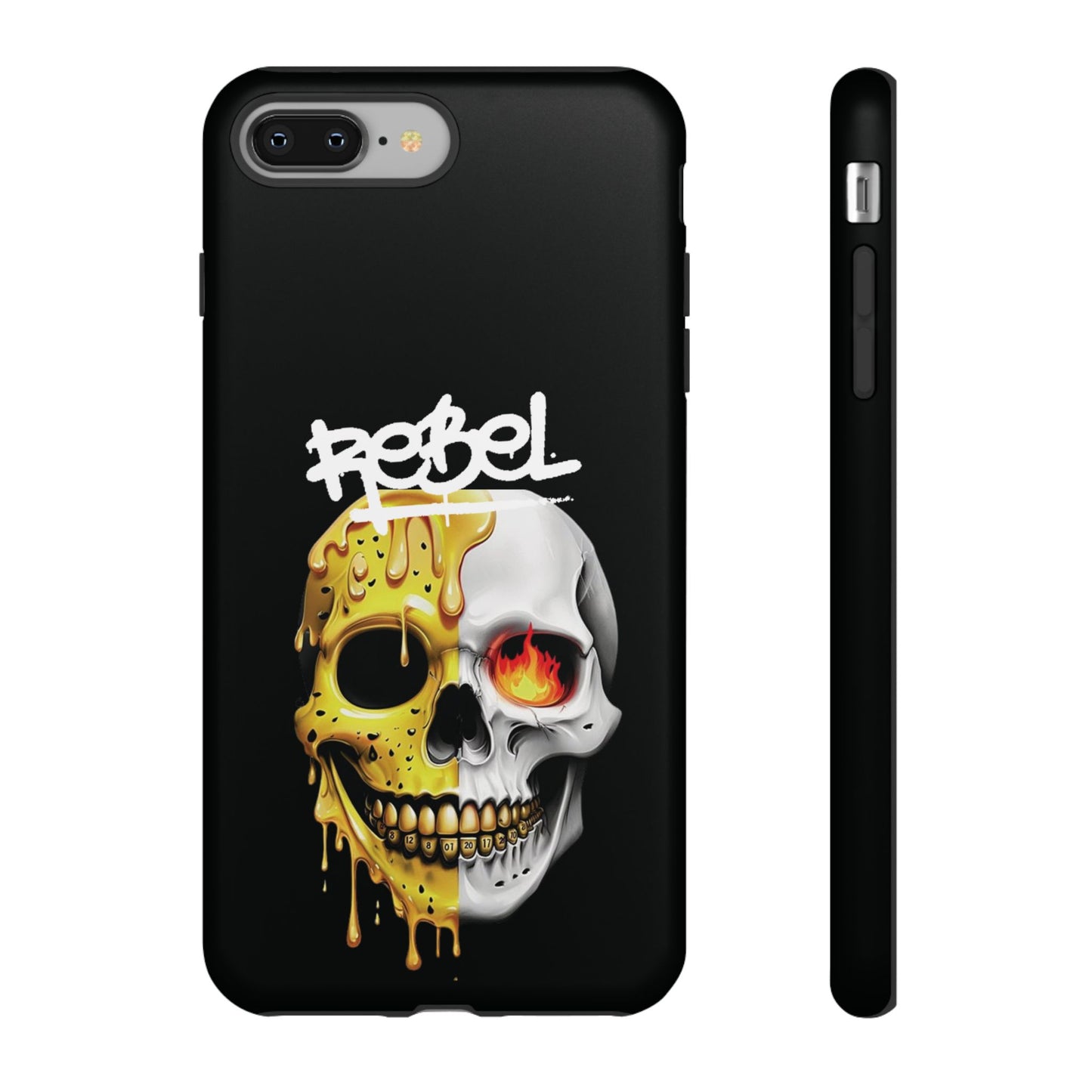 Rebel Skull Phone Case - Black