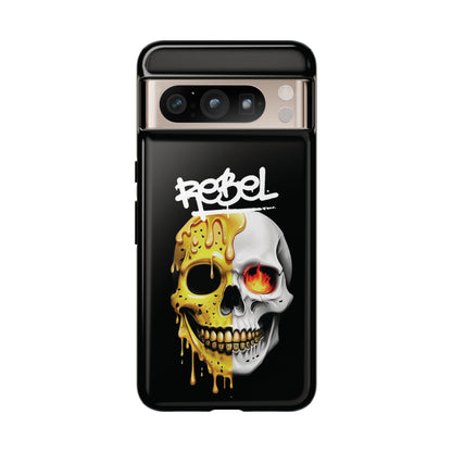 Rebel Skull Phone Case - Black