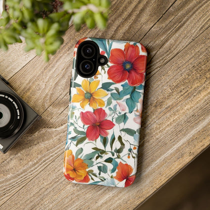 Floral Phone Cases for  iPhone, Samsung Galaxy, and Google Pixel devices - Double layers for extra durability and protection