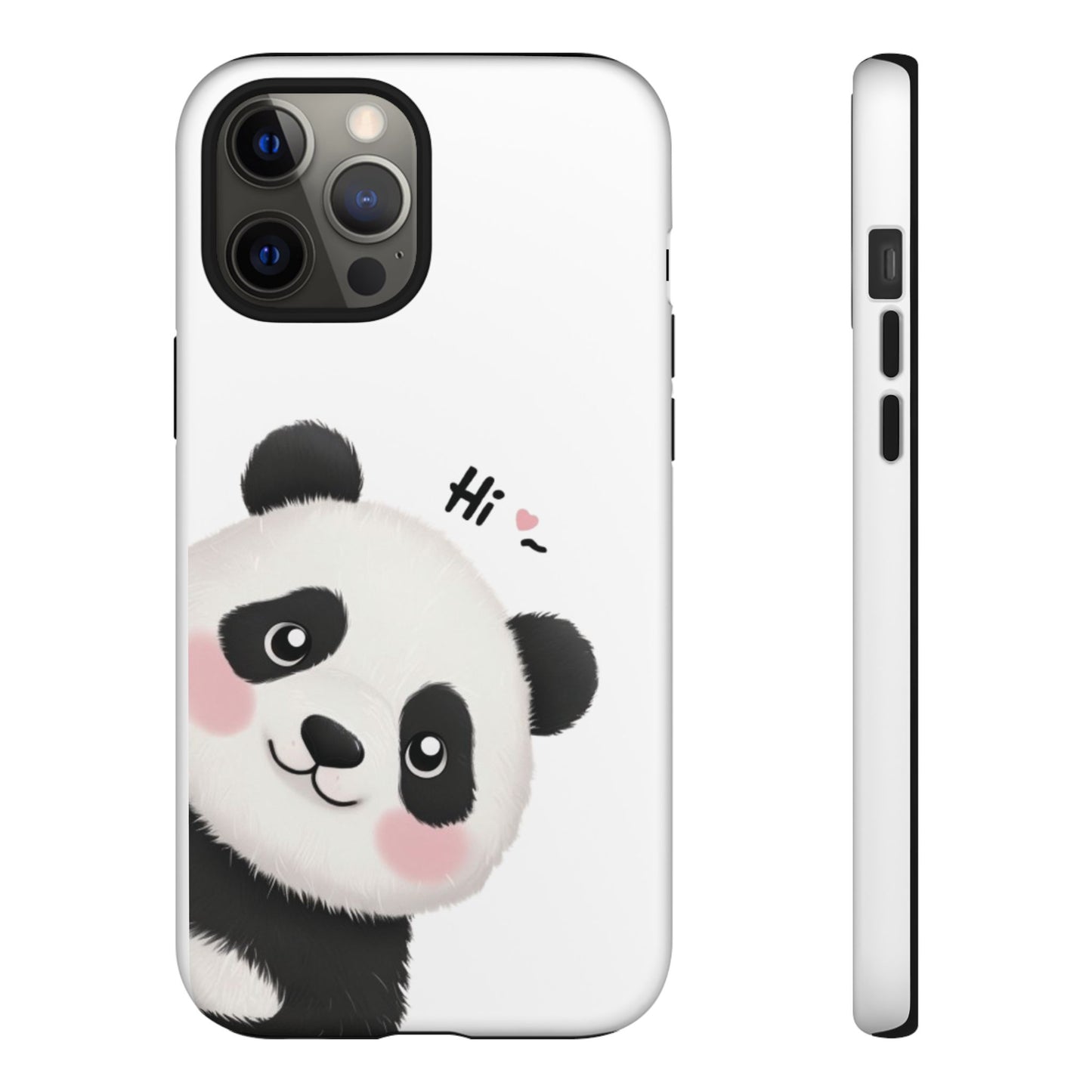 "Hi Cute Panda" Phone Case for iPhone, Samsung Galaxy, and Google Pixel devices