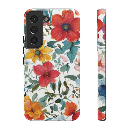 Floral Phone Cases for  iPhone, Samsung Galaxy, and Google Pixel devices - Double layers for extra durability and protection