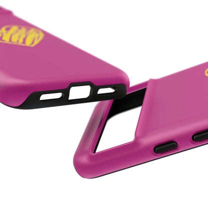 Yellow Heart, Pink Phone Case