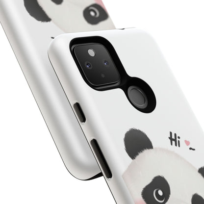 "Hi Cute Panda" Phone Case for iPhone, Samsung Galaxy, and Google Pixel devices