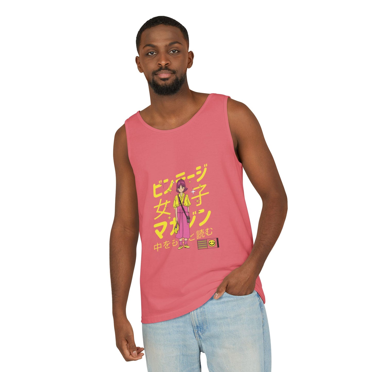 Anime Girl Graphic Tank Top for Men and Women