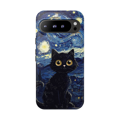 Cat under the stars, cute phone cases, Extra durable, Tough Cases, Pick your size