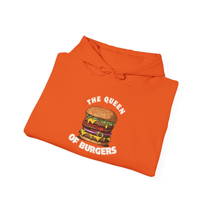 'The Queen of Burgers' Hoodie - Perfect for Food Lovers