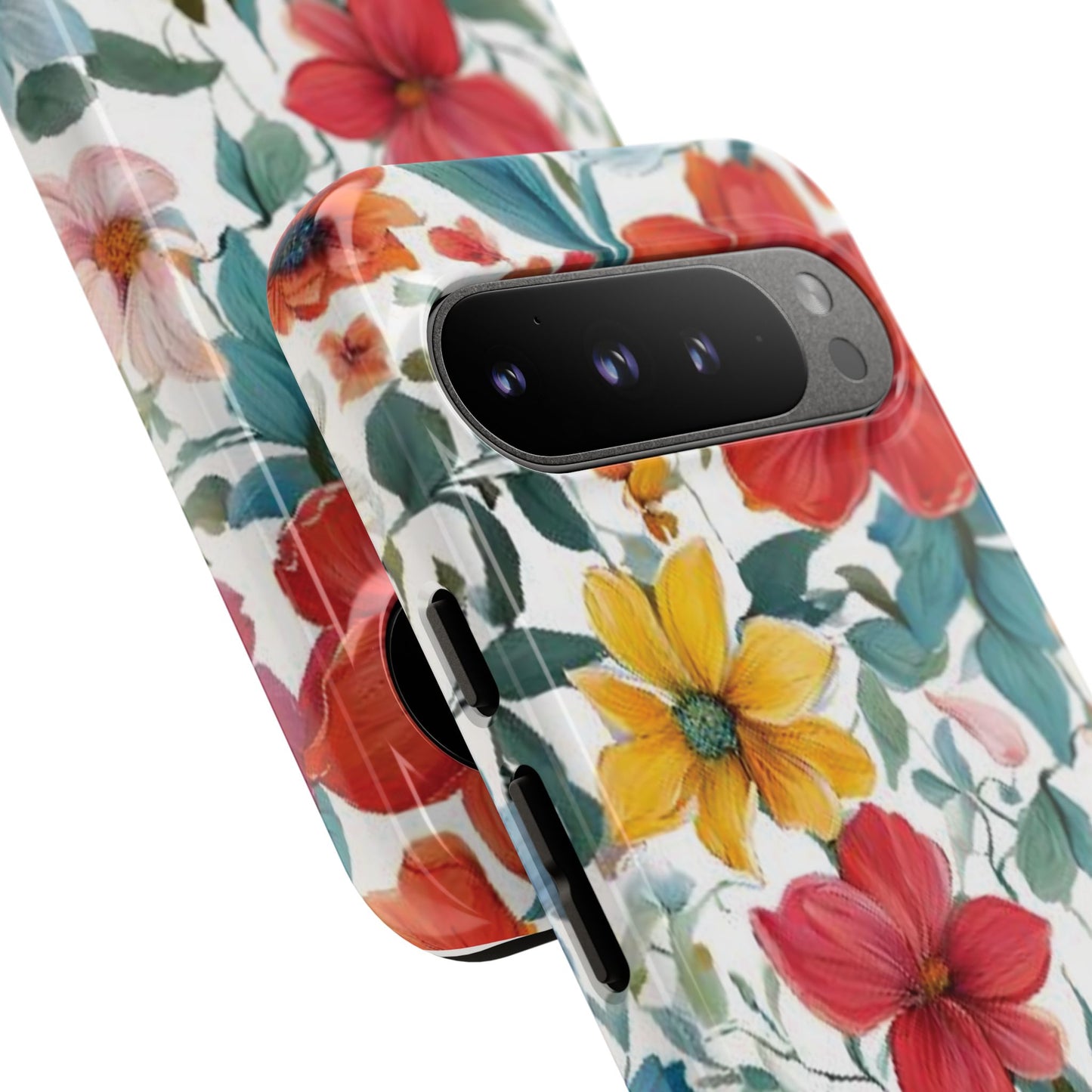 Floral Phone Cases for  iPhone, Samsung Galaxy, and Google Pixel devices - Double layers for extra durability and protection