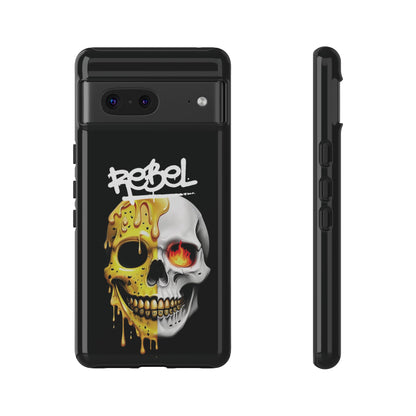 Rebel Skull Phone Case - Black