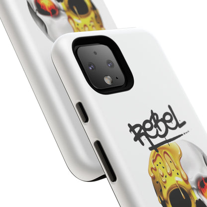 Rebel Skull Phone Case - White