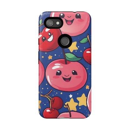 "Cute Cherry In The Sky" Phone Case, Tough Cases - iPhone, Samsung Galaxy, and Google Pixel