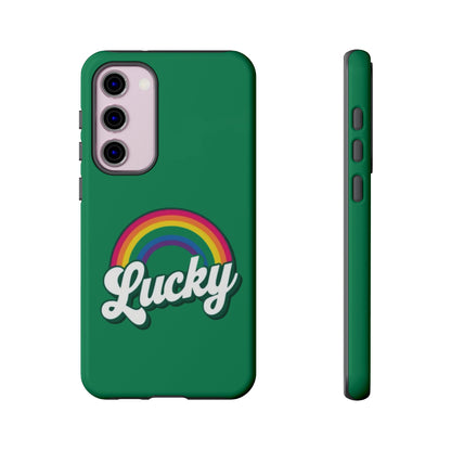 Lucky Rainbow Tough Phone Cases, iPhone, Samsung Galaxy, Google Pixel, Choose any phone model