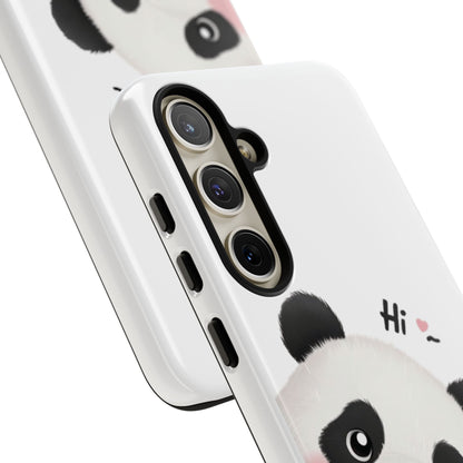 "Hi Cute Panda" Phone Case for iPhone, Samsung Galaxy, and Google Pixel devices