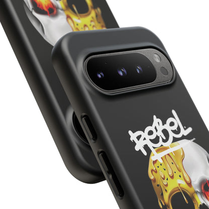 Rebel Skull Phone Case - Black