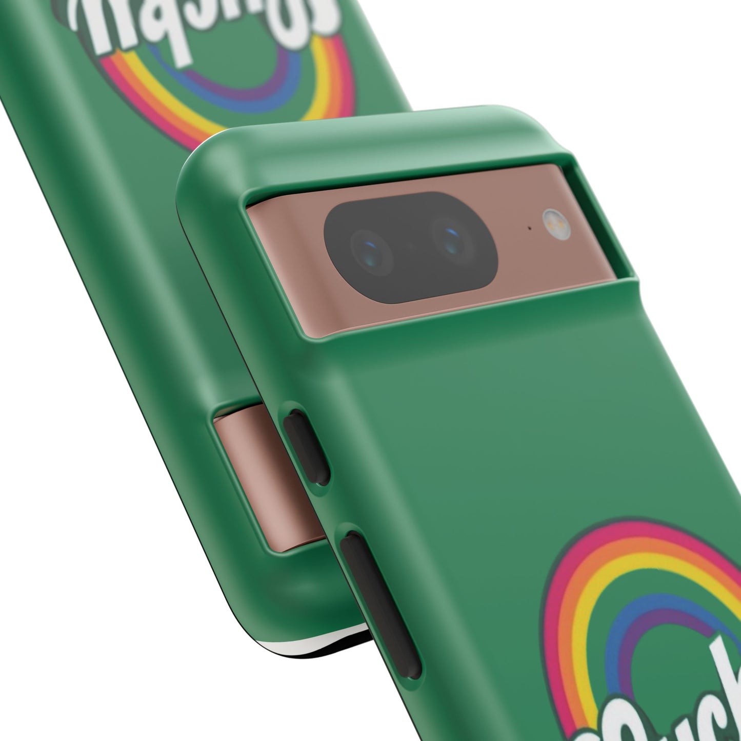 Lucky Rainbow Tough Phone Cases, iPhone, Samsung Galaxy, Google Pixel, Choose any phone model