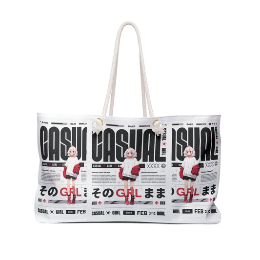 "Casual Girl" Anime - Weekender Bag And Purse