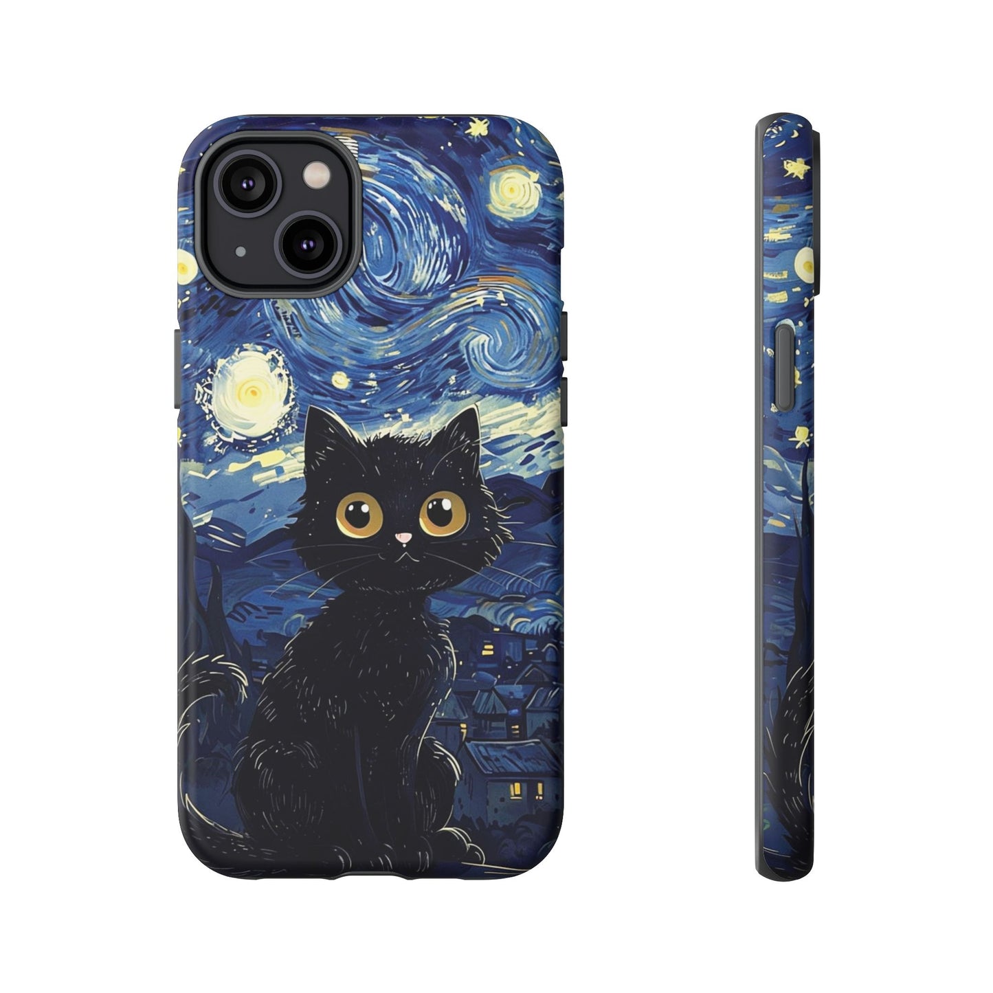 Cat under the stars, cute phone cases, Extra durable, Tough Cases, Pick your size