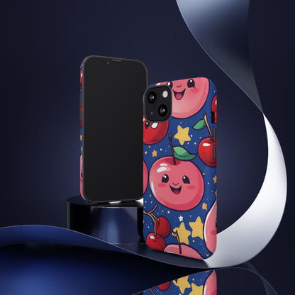 "Cute Cherry In The Sky" Phone Case, Tough Cases - iPhone, Samsung Galaxy, and Google Pixel