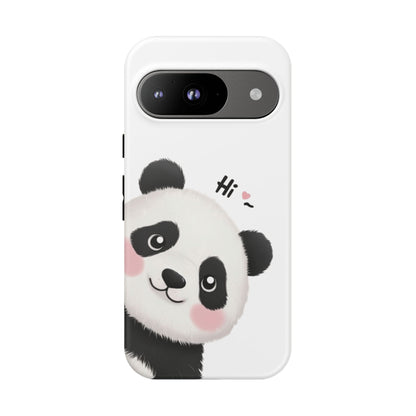 "Hi Cute Panda" Phone Case for iPhone, Samsung Galaxy, and Google Pixel devices