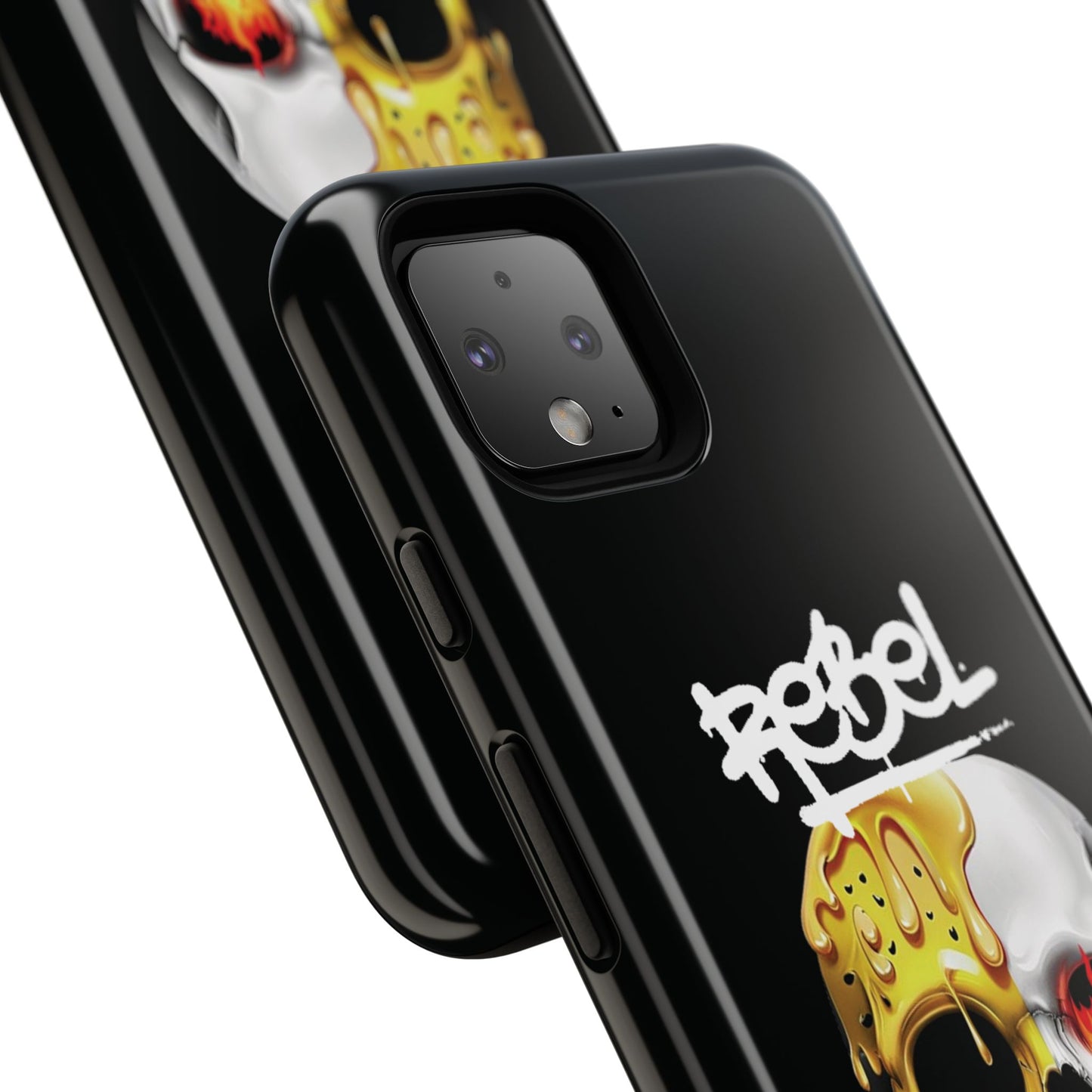 Rebel Skull Phone Case - Black