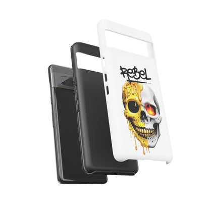 Rebel Skull Phone Case - White