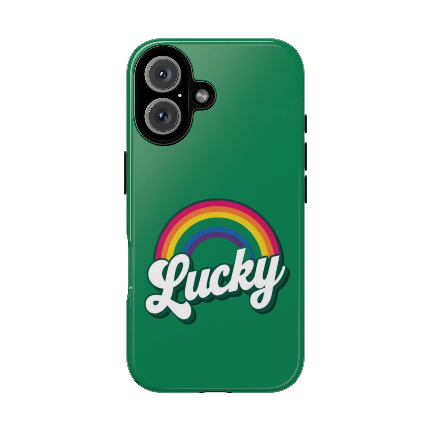 Lucky Rainbow Tough Phone Cases, iPhone, Samsung Galaxy, Google Pixel, Choose any phone model