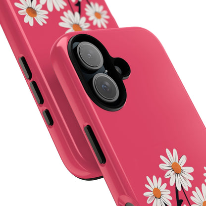 Daisy Flower Phone Case - Vibrant Pink Daisy Design