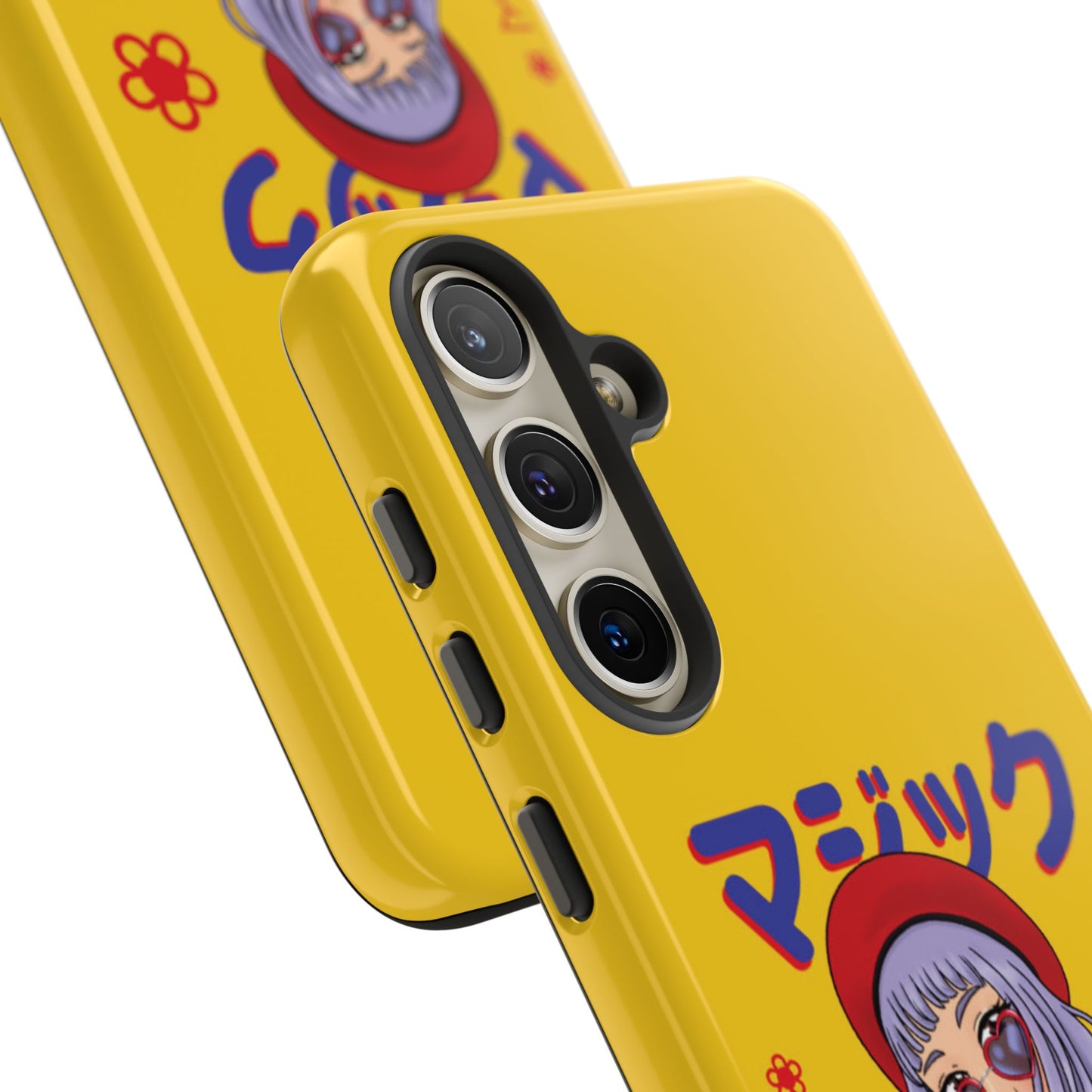 "Anime Cool Girl" Yellow Phone Cases – Bold, Stylish & Made for Any Phone! 💛✨ Pick Your Perfect Fit! -  iPhone, Samsung Galaxy, and Google Pixel