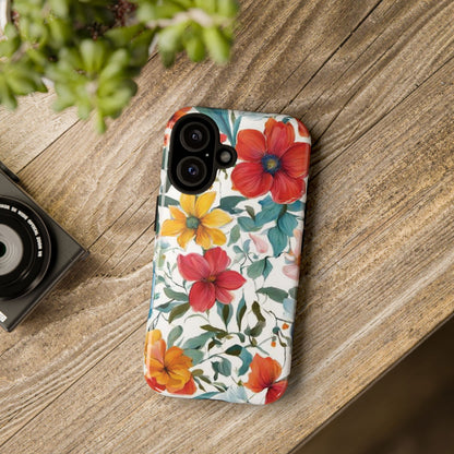 Floral Phone Cases for  iPhone, Samsung Galaxy, and Google Pixel devices - Double layers for extra durability and protection