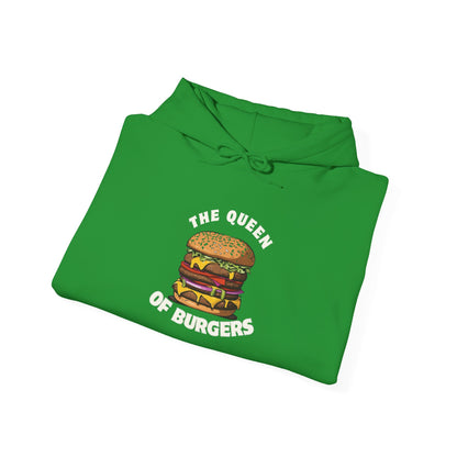 'The Queen of Burgers' Hoodie - Perfect for Food Lovers