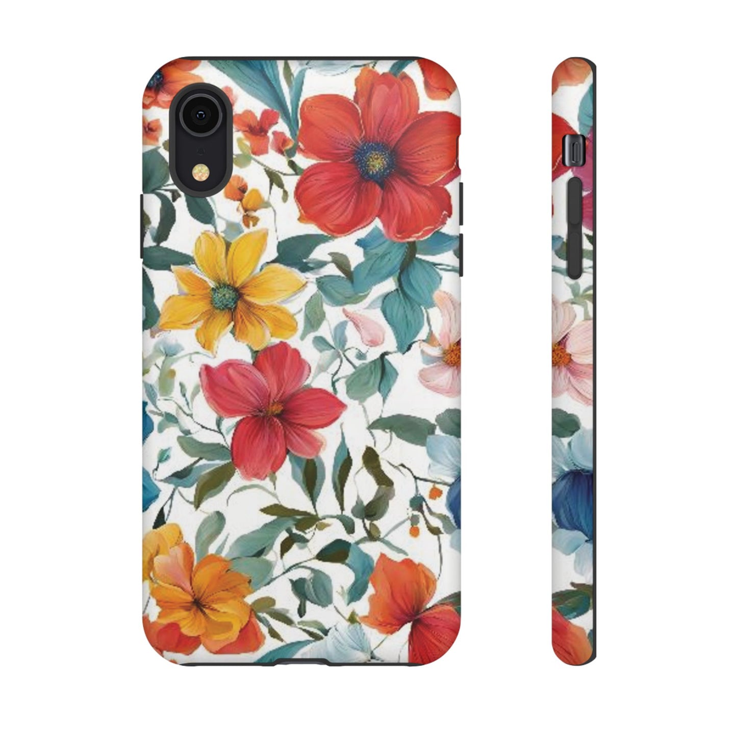 Floral Phone Cases for  iPhone, Samsung Galaxy, and Google Pixel devices - Double layers for extra durability and protection