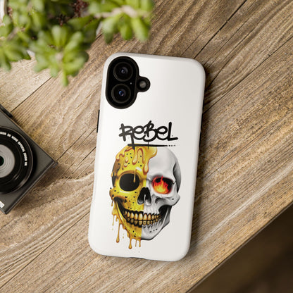 Rebel Skull Phone Case - White