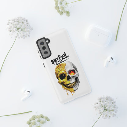 Rebel Skull Phone Case - White