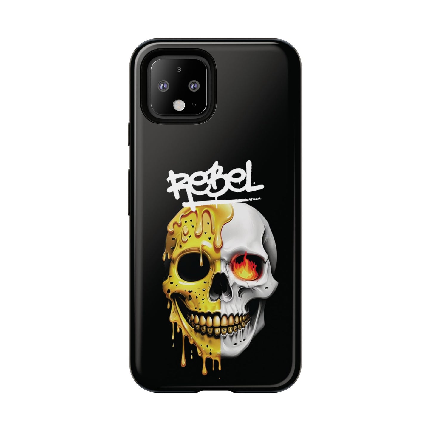 Rebel Skull Phone Case - Black