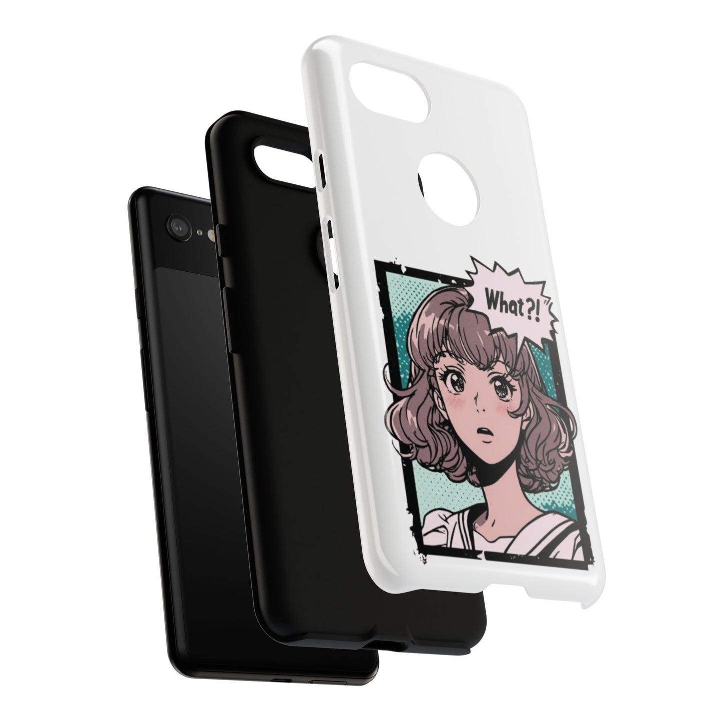 "What?!" Anime Phone Caes - Durable, Tough Cases - iPhone, Samsung Galaxy, and Google Pixel