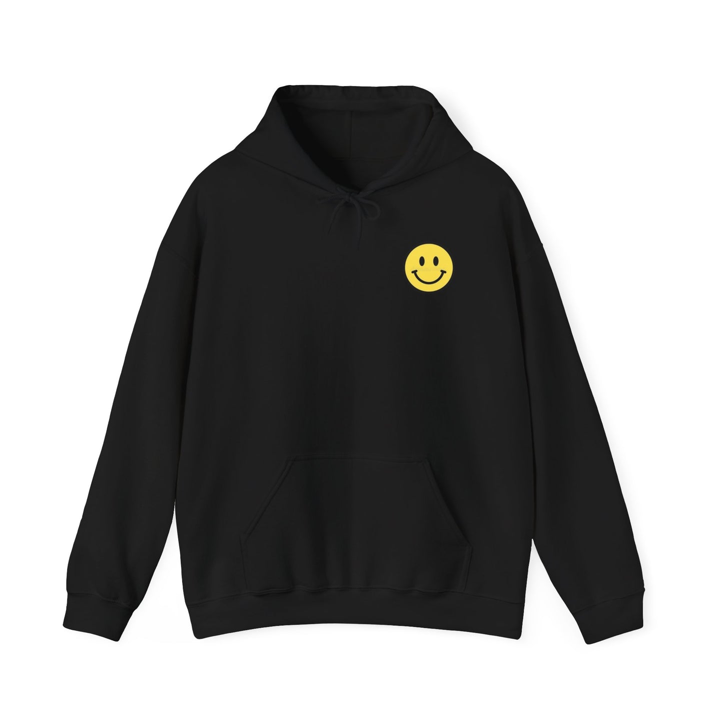 Happy Vibes Hoodie - Front And Back Design