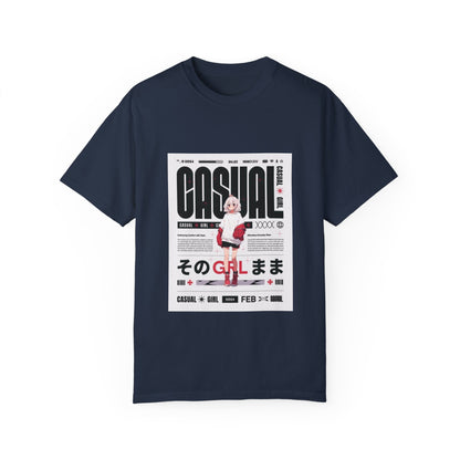 "Casual Girl", Women's and Men's Anime T-shirt