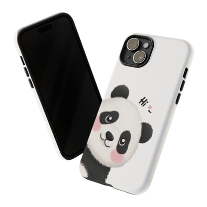 "Hi Cute Panda" Phone Case for iPhone, Samsung Galaxy, and Google Pixel devices