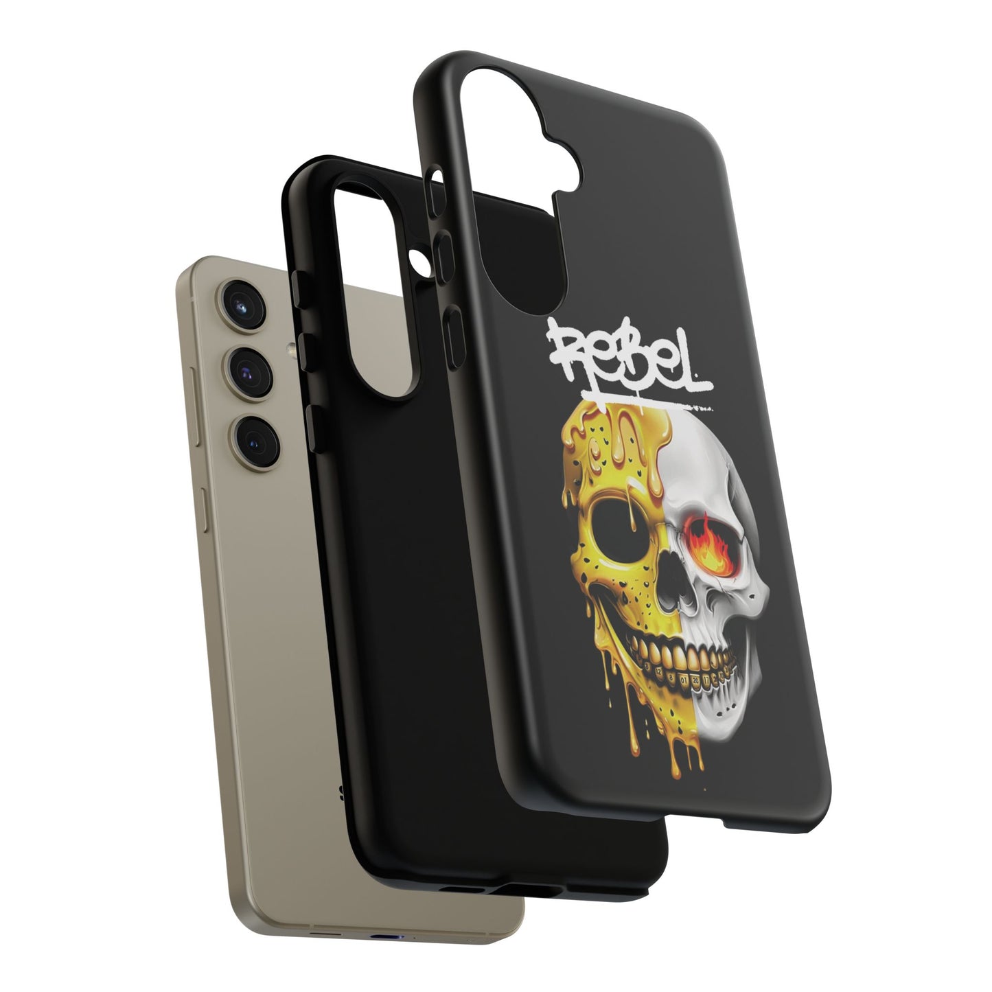 Rebel Skull Phone Case - Black