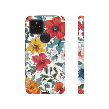 Floral Phone Cases for  iPhone, Samsung Galaxy, and Google Pixel devices - Double layers for extra durability and protection