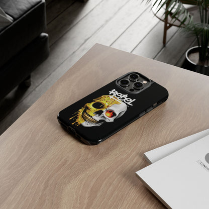 Rebel Skull Phone Case - Black