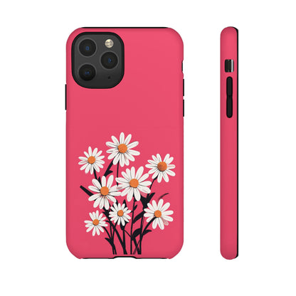 Daisy Flower Phone Case - Vibrant Pink Daisy Design