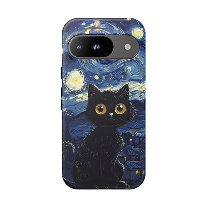 Cat under the stars, cute phone cases, Extra durable, Tough Cases, Pick your size