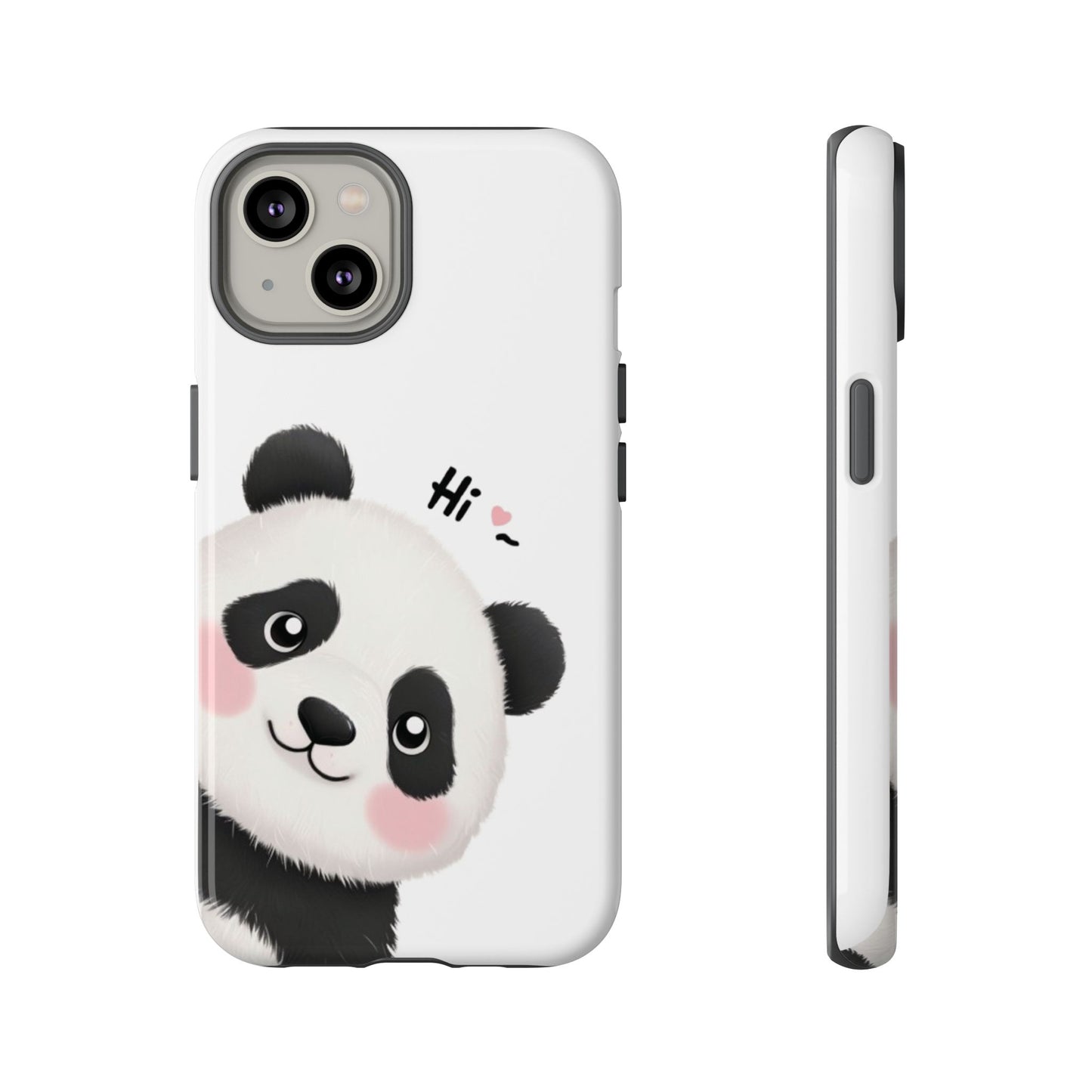 "Hi Cute Panda" Phone Case for iPhone, Samsung Galaxy, and Google Pixel devices