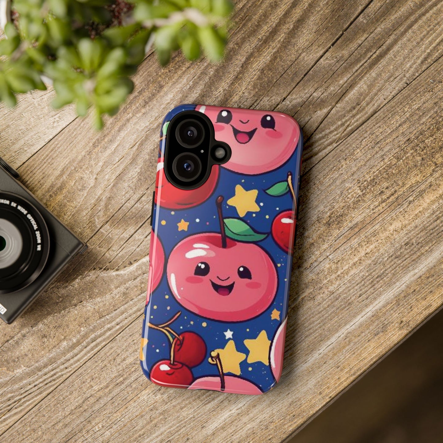 "Cute Cherry In The Sky" Phone Case, Tough Cases - iPhone, Samsung Galaxy, and Google Pixel