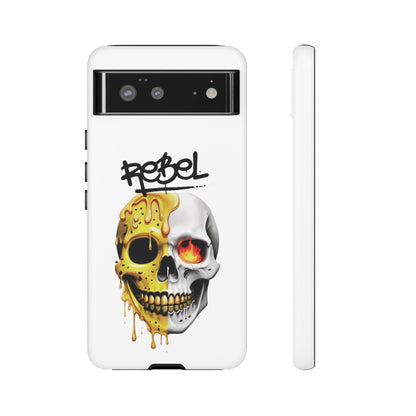 Rebel Skull Phone Case - White