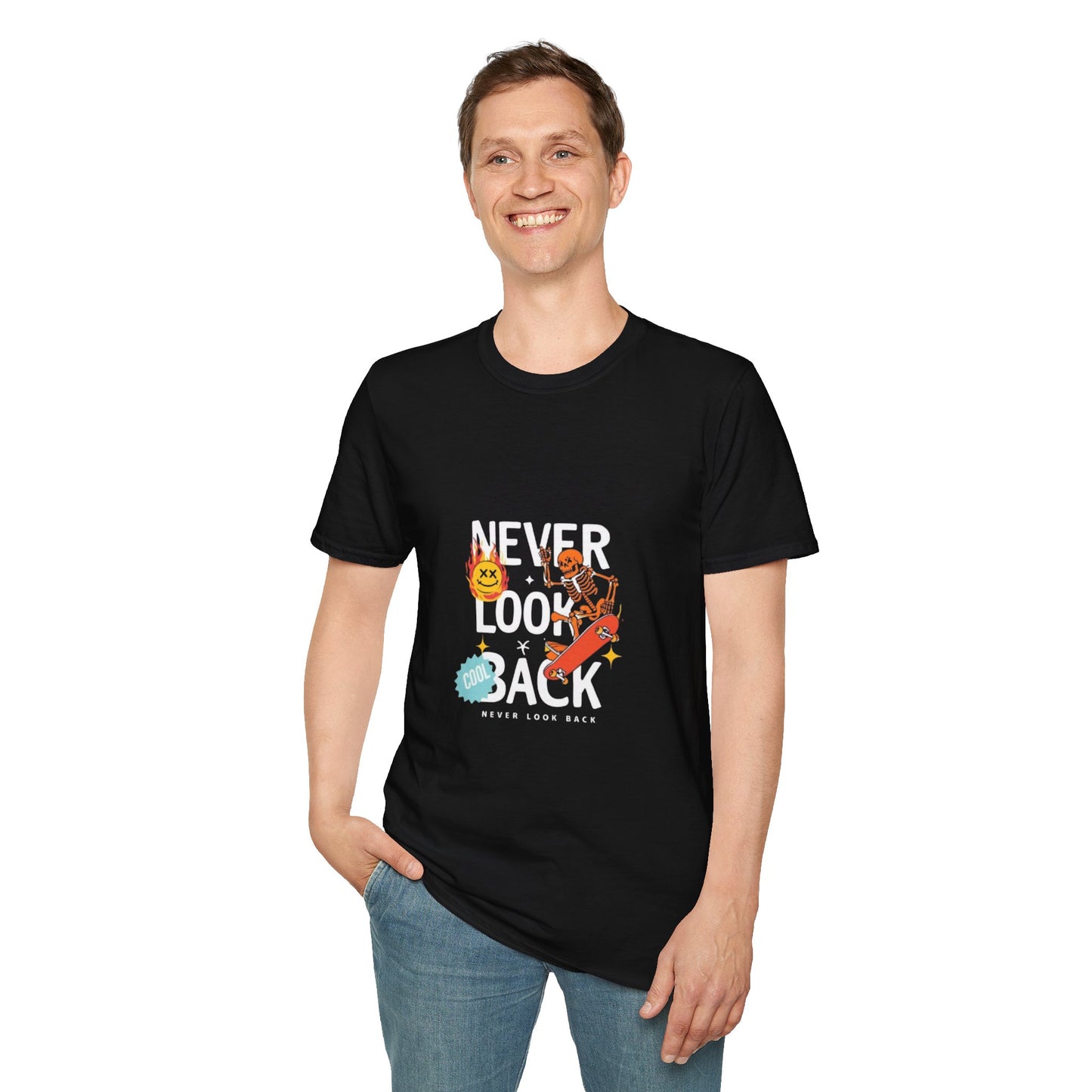 'Never Look Back' - Motivational T-Shirt