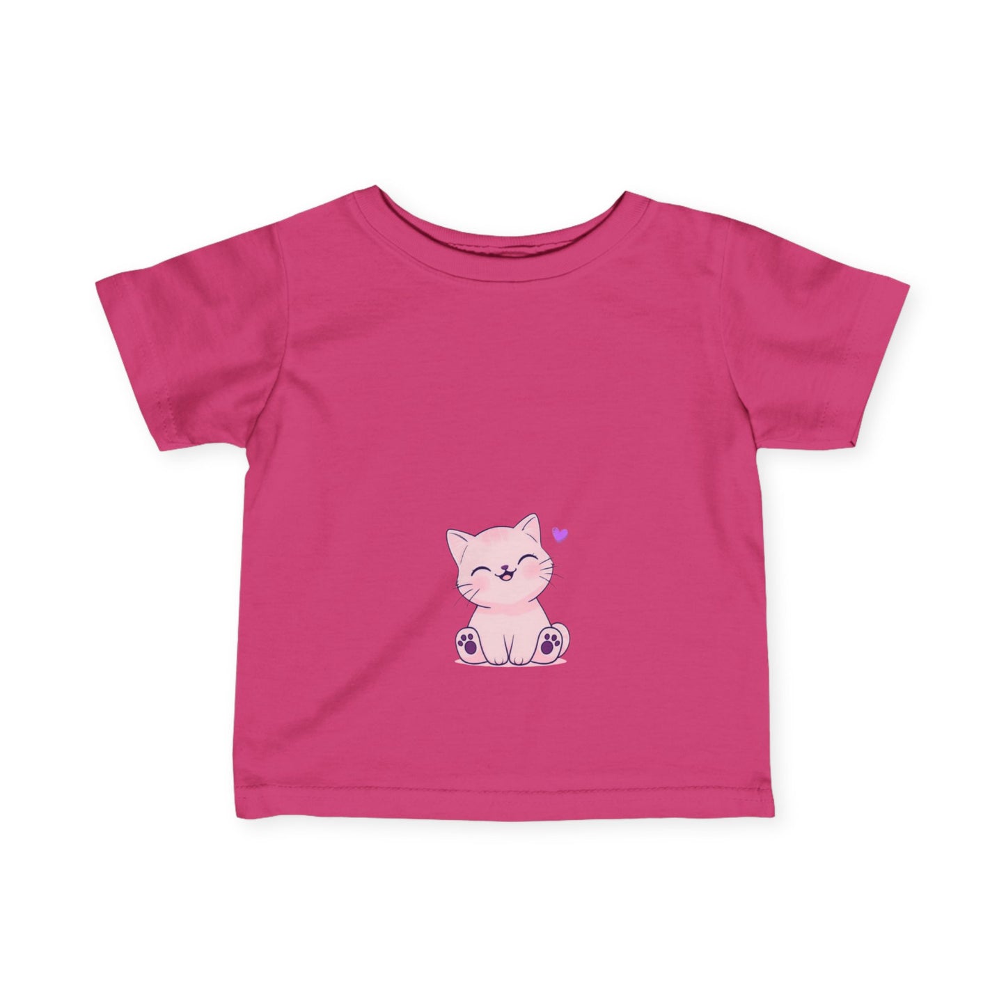 "Kitty With A Heart" - Infant Fine Jersey Tee